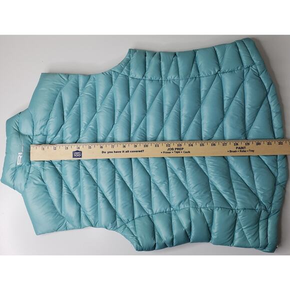 RLX RALPH LAUREN Women's Size Medium Down Quilted Puffer Vest Aqua in VGUC - Picture 8 of 10
